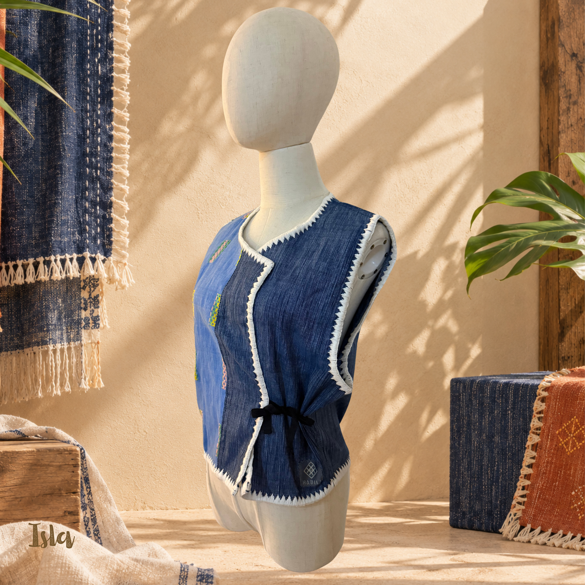 Hiraya Side Tie Vest | Isla