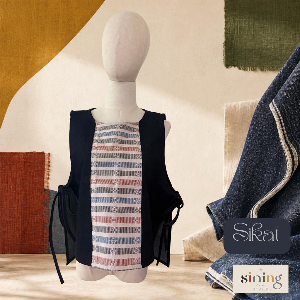 Raw Denim Bib Vest - Sikat