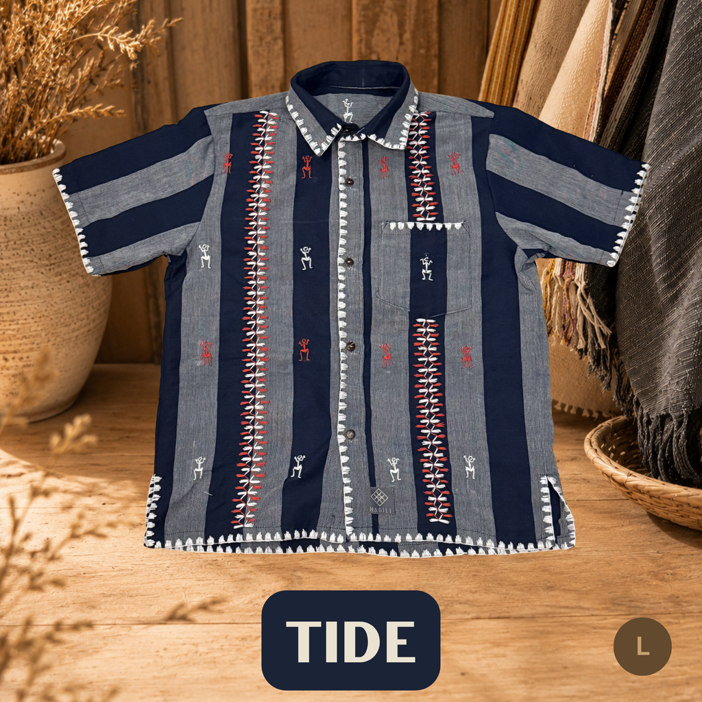 Hinabi Men's Polo - Tide