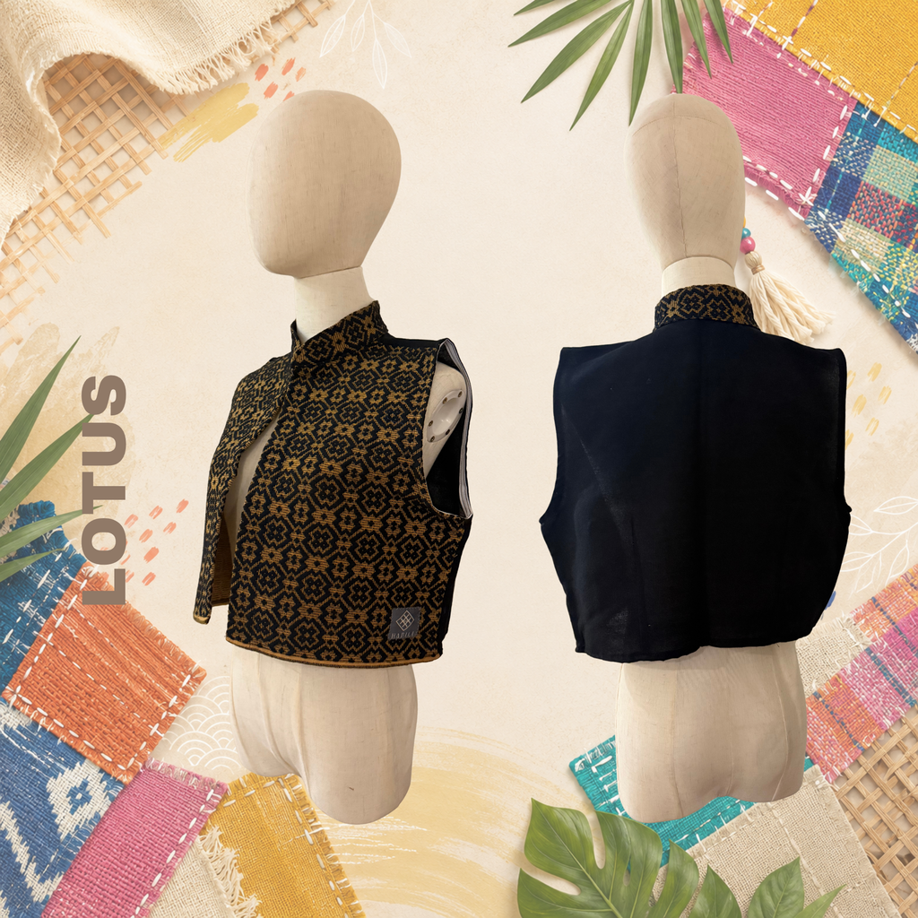 Hinabi Short Vest - Lotus