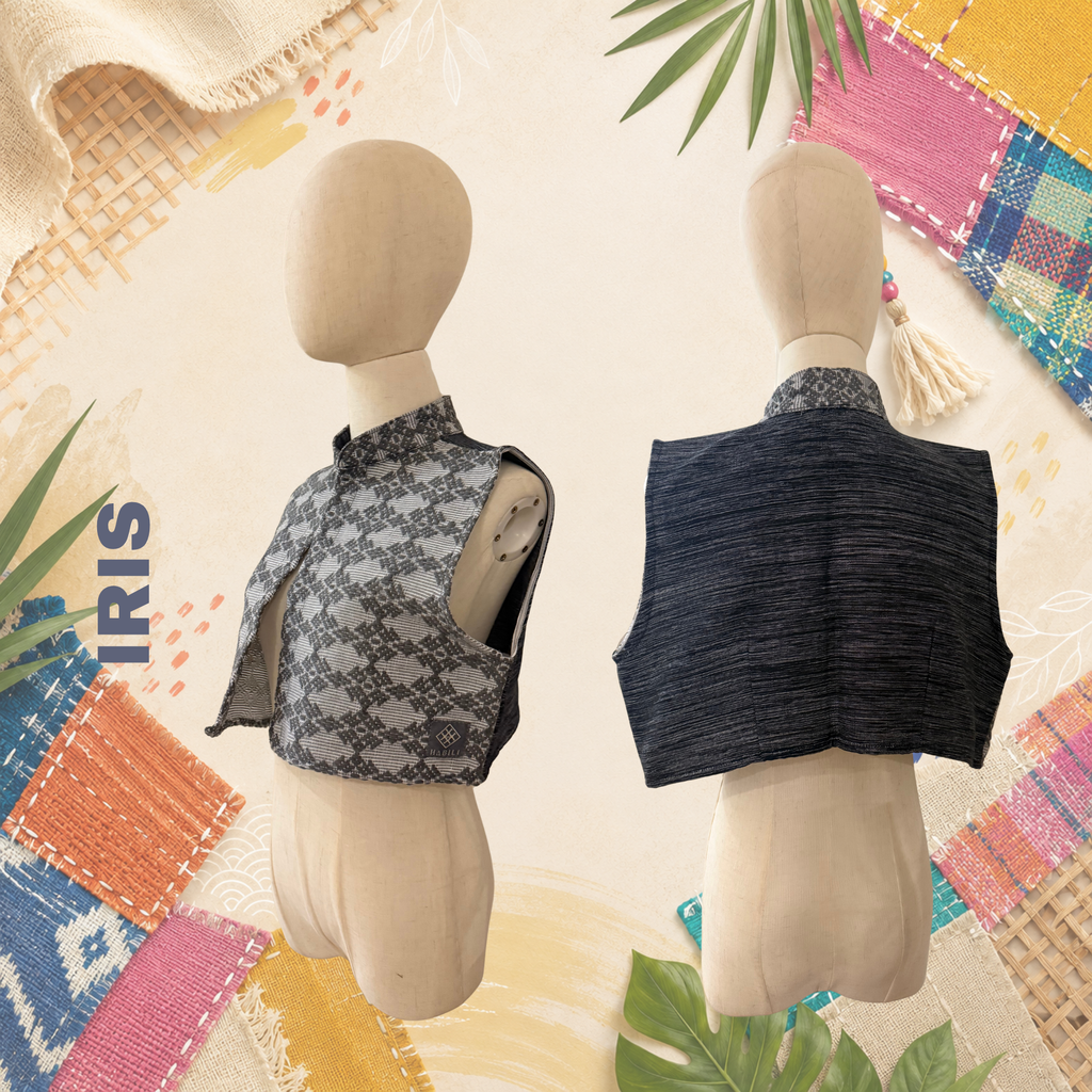 Hinabi Short Vest - Iris