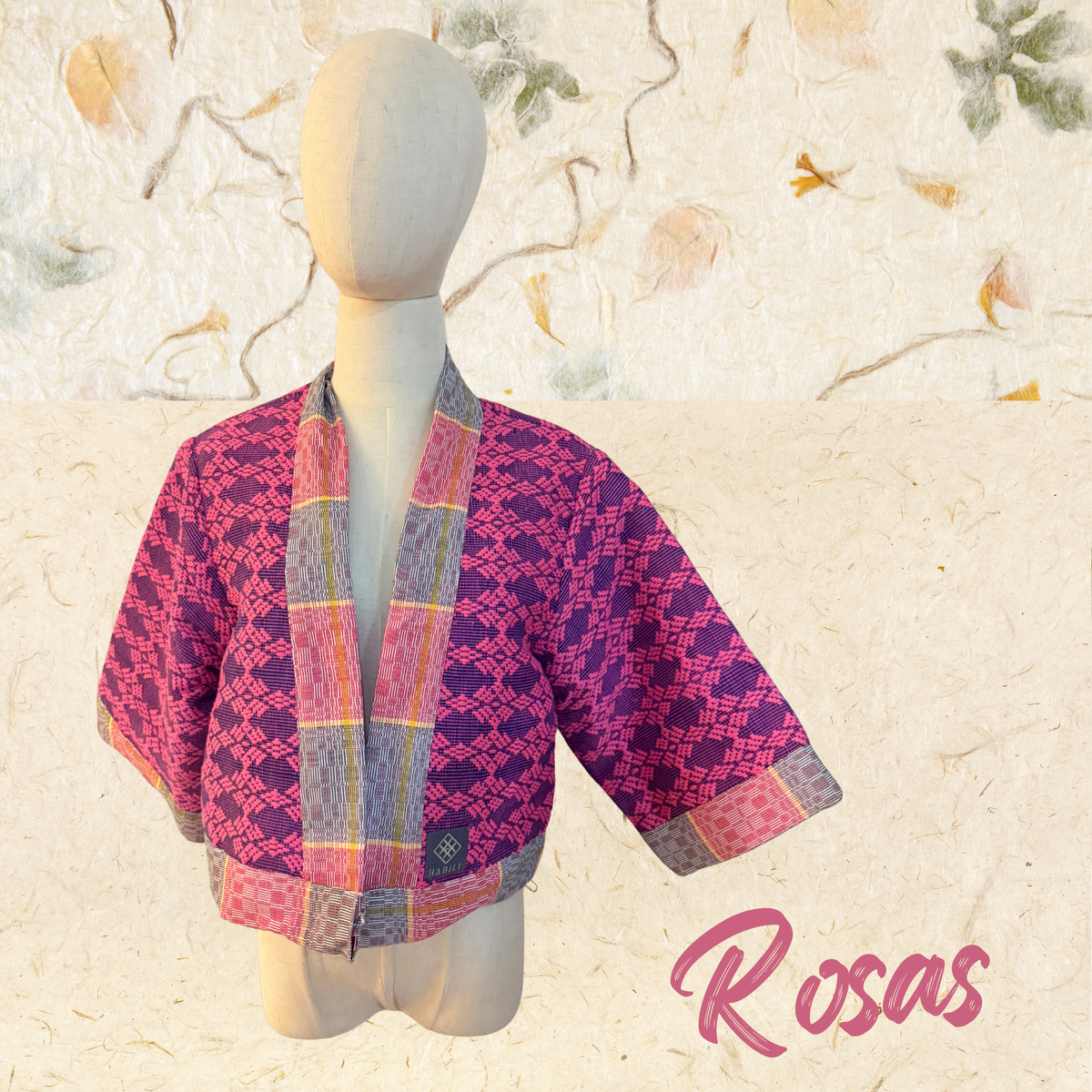 Hinabi Kimono Blazer - Rosas