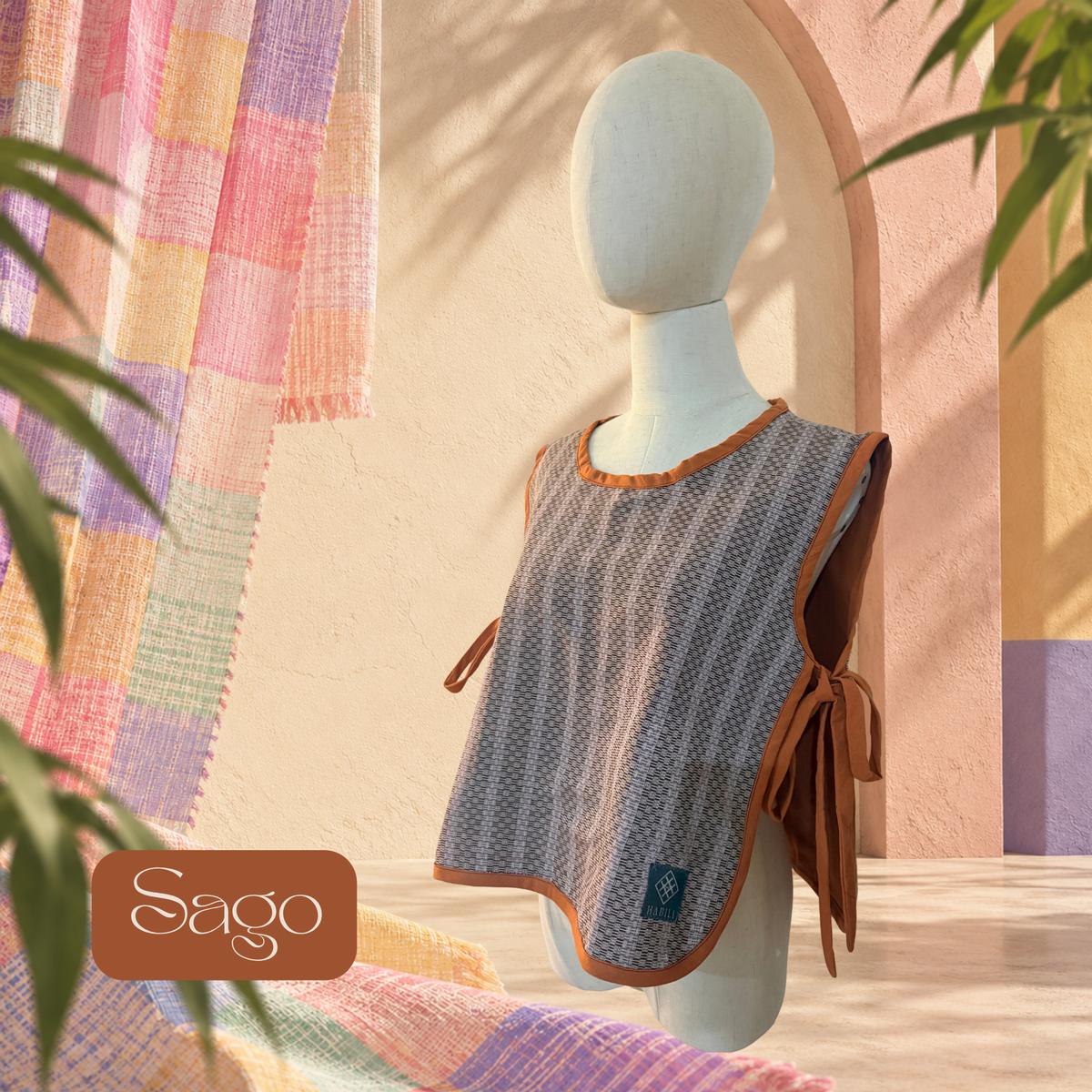 Sining Studio Bib Vest - Sago