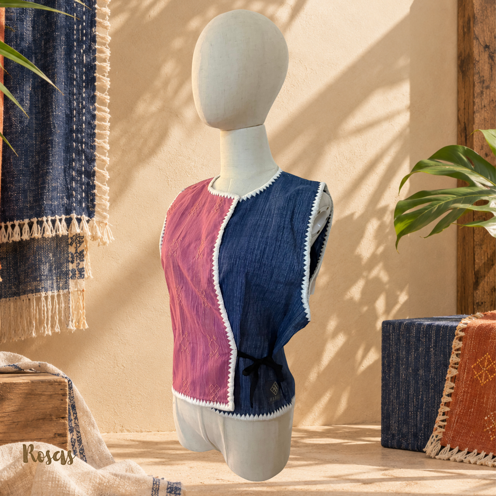 Hiraya Side Tie Vest | Rosas