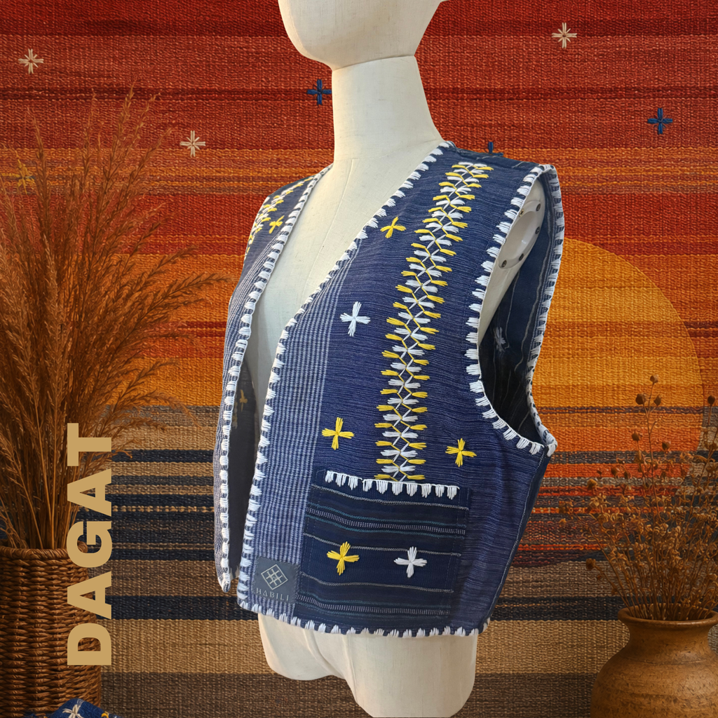 Hinabi Pocket Vest - Dagat