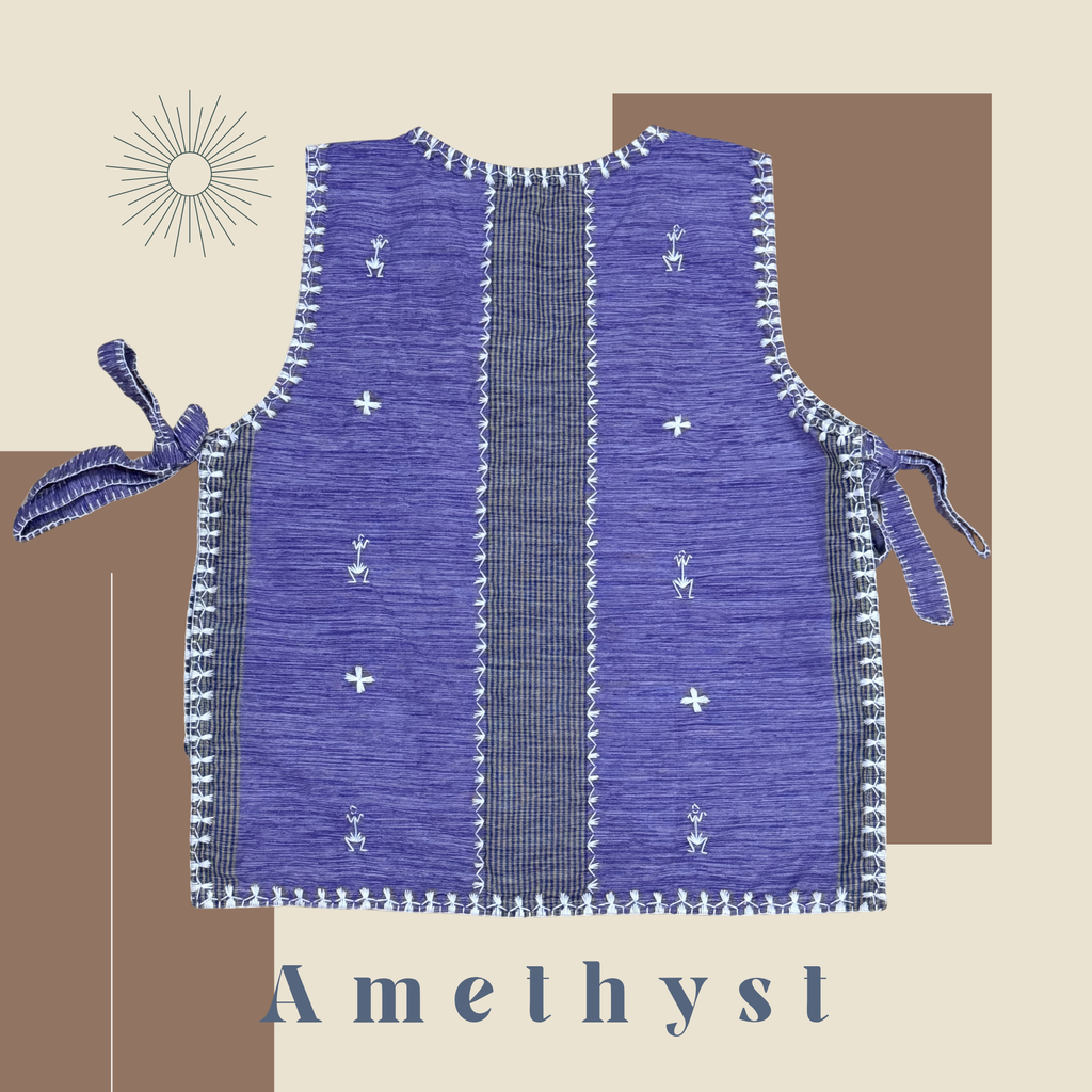 Hinabi Bib Vest - Amethyst