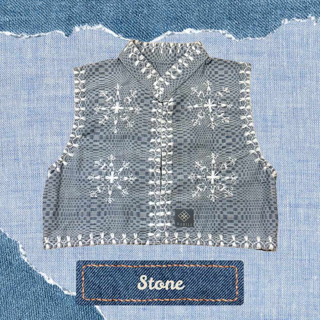 Hinabi Vest - Stone