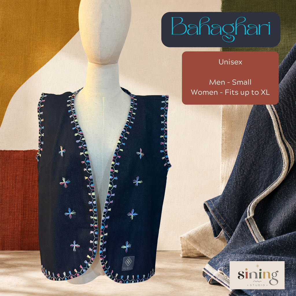 Raw Denim Open Vest - Bahaghari (S-L)