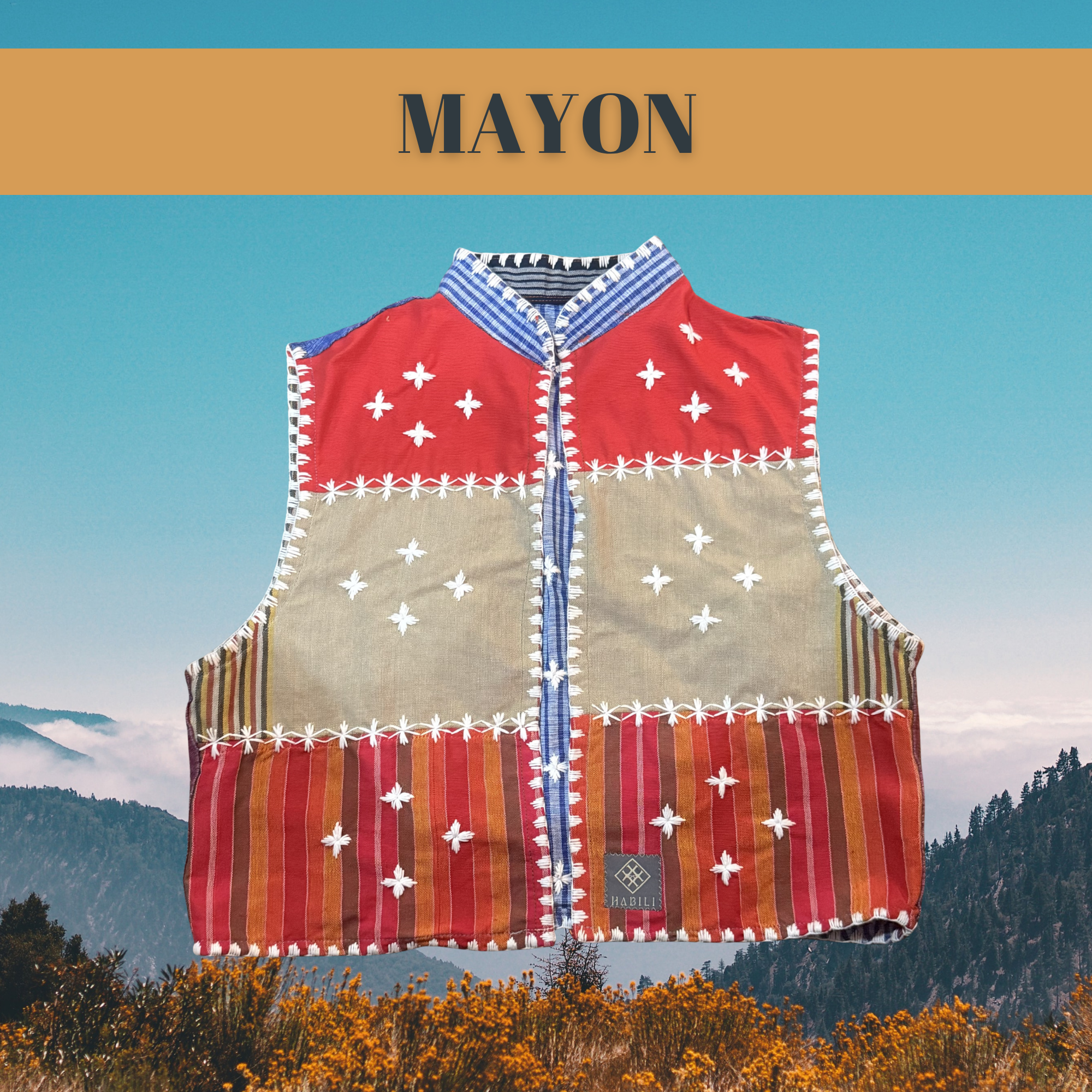 Hinabi Patchwork Vest - Mayon