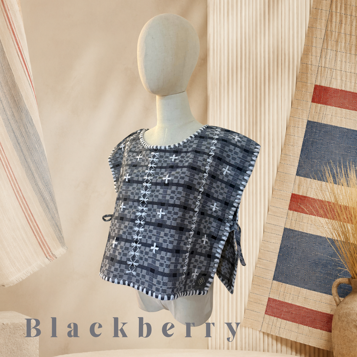 Hinabi Bib Vest - Blackberry