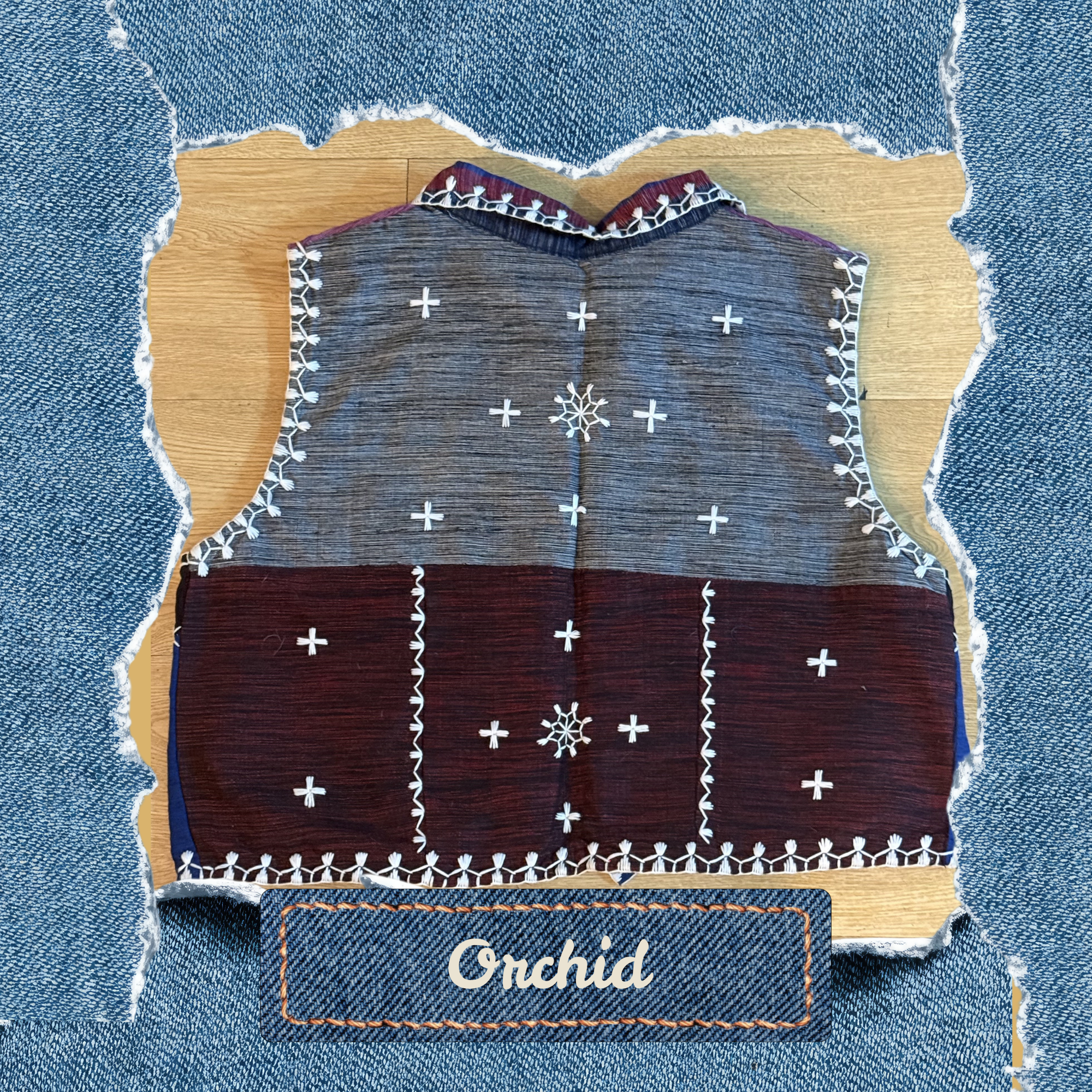 Hinabi Patchwork Vest - Orchid