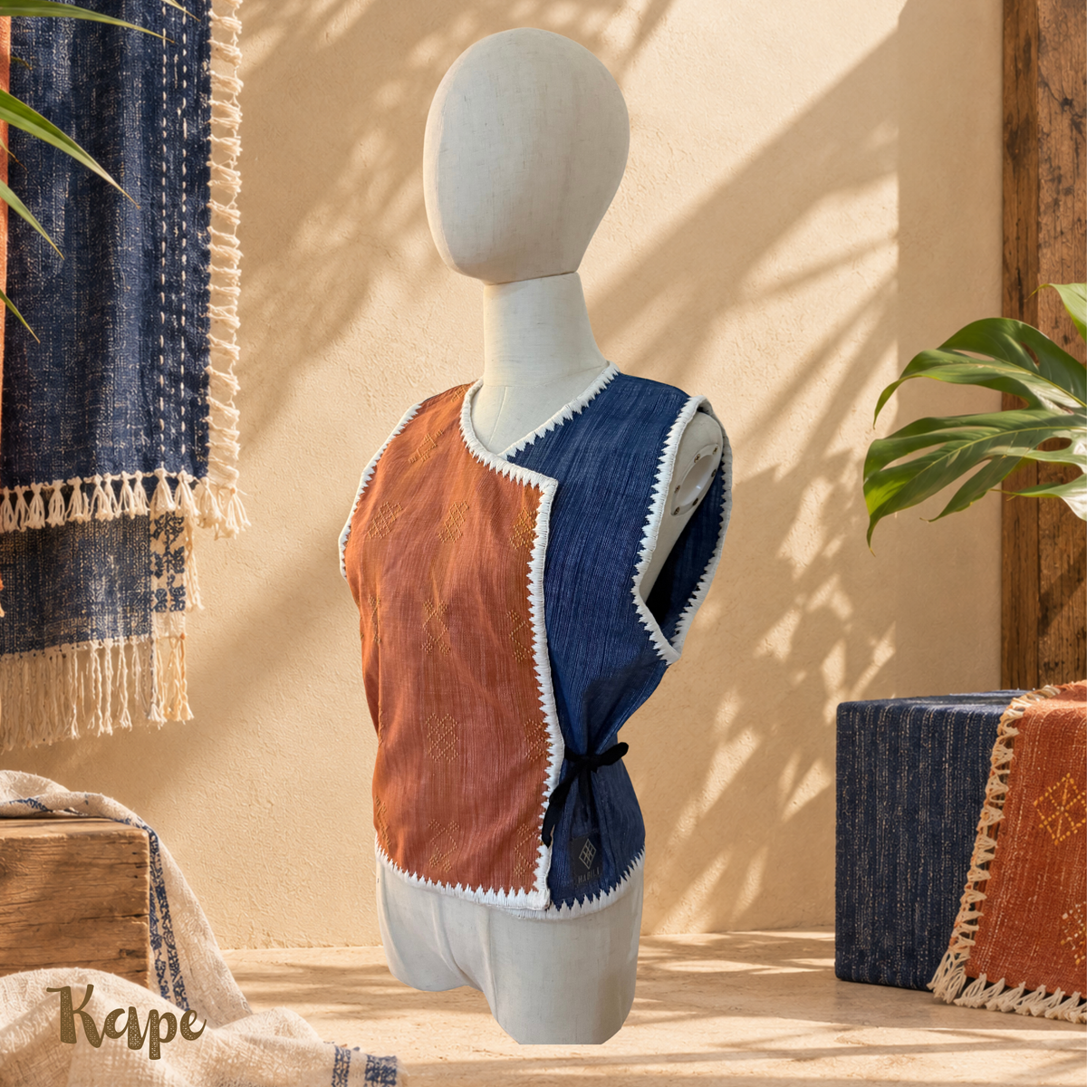Hiraya Side Tie Vest | Kape