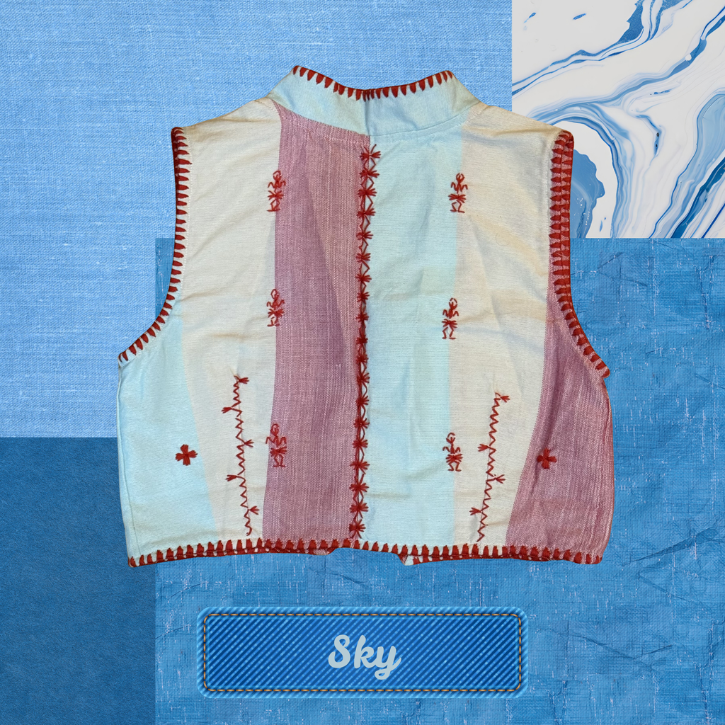 Hinabi Vest - Sky