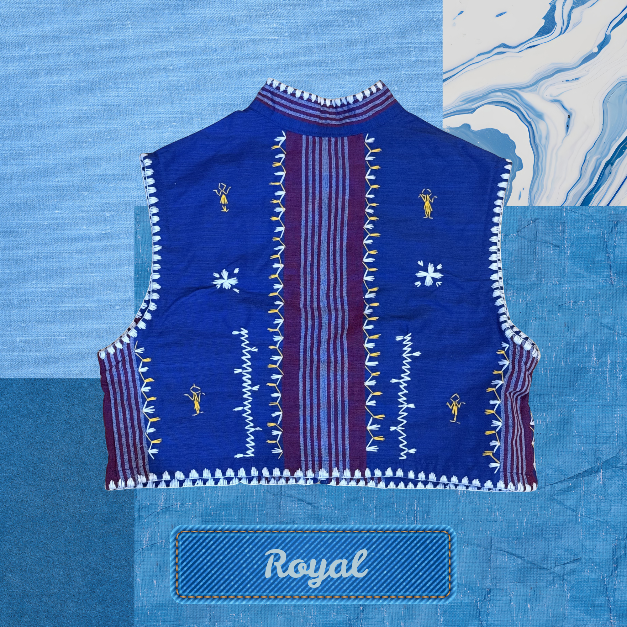 Hinabi Vest - Royal