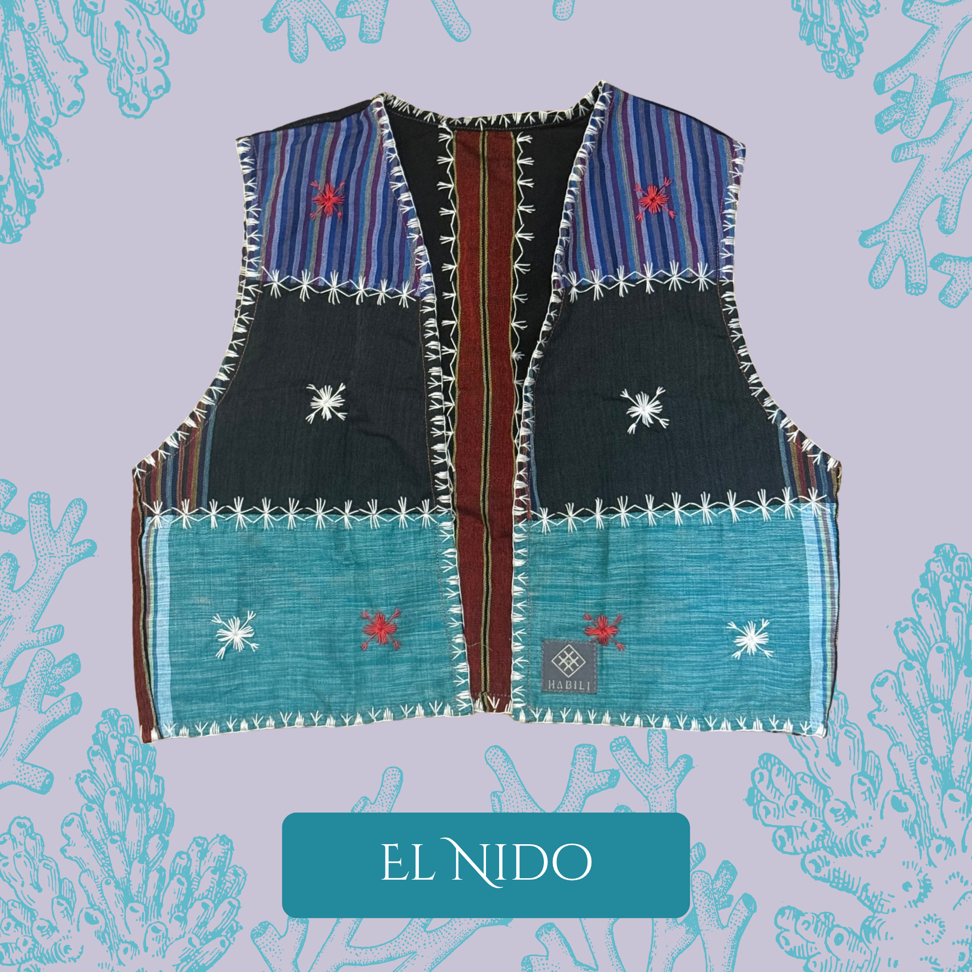 Hinabi Patchwork Vest - El Nido