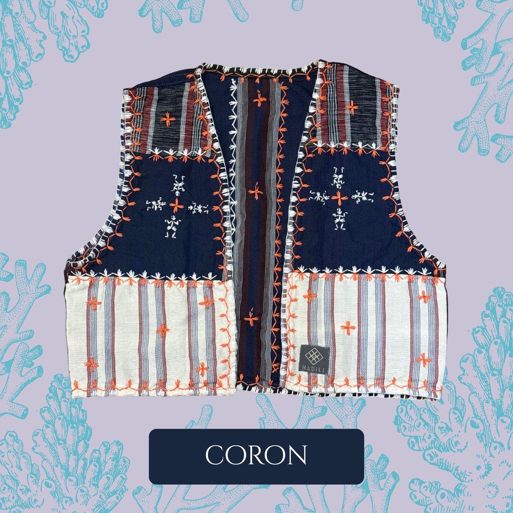 Hinabi Patchwork Vest - Coron