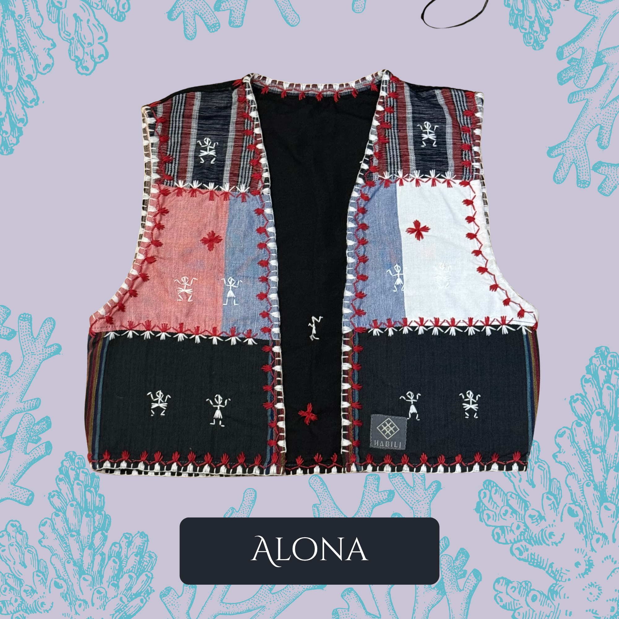 Hinabi Patchwork Vest - Alona