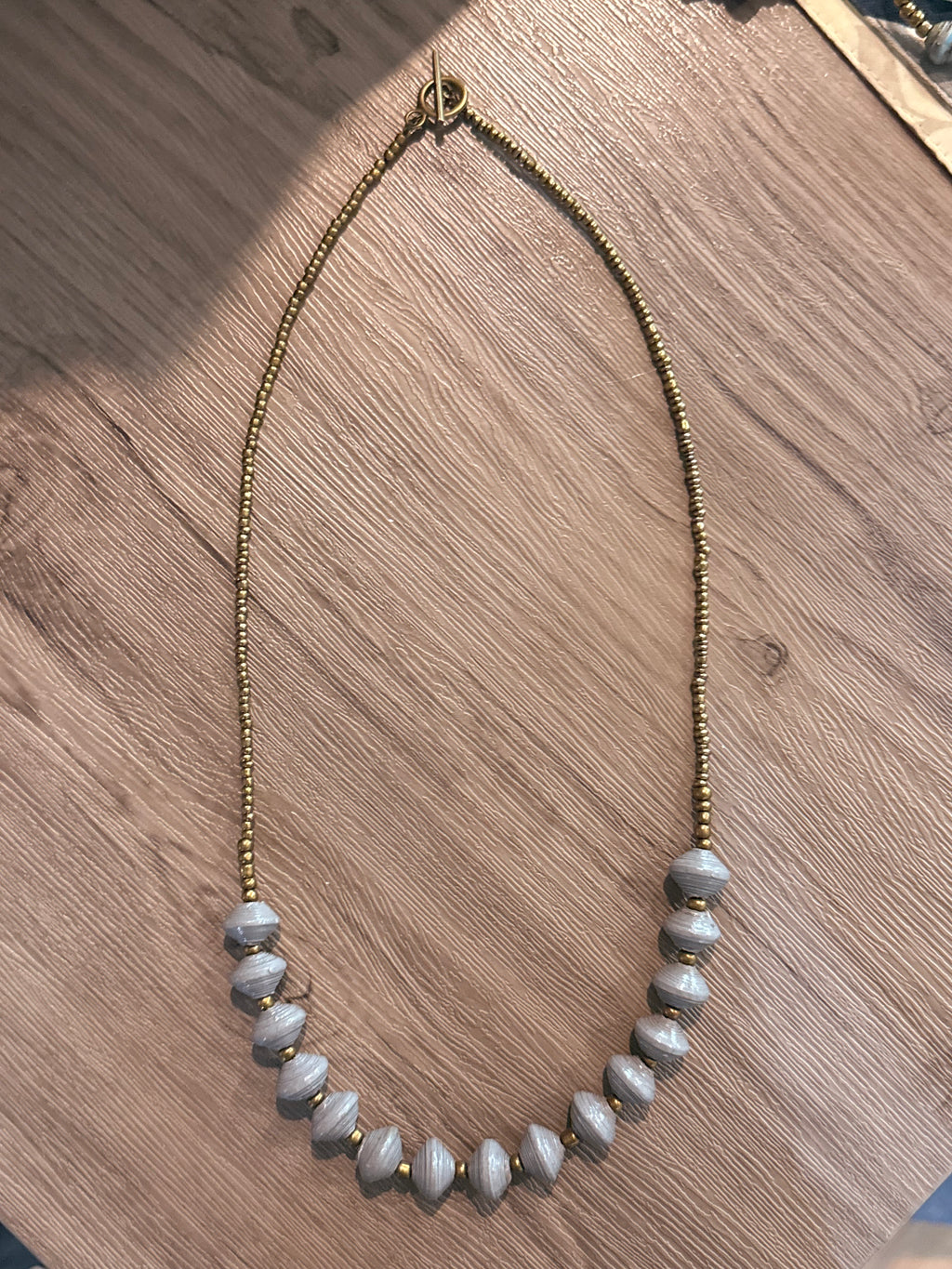 Recycled Paper Necklace - Cloud