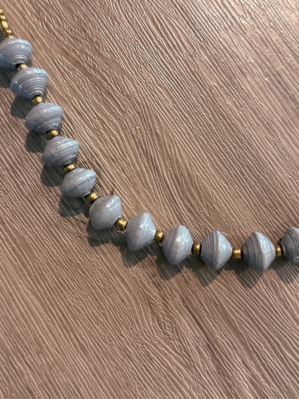 Recycled Paper Necklace - Cloud