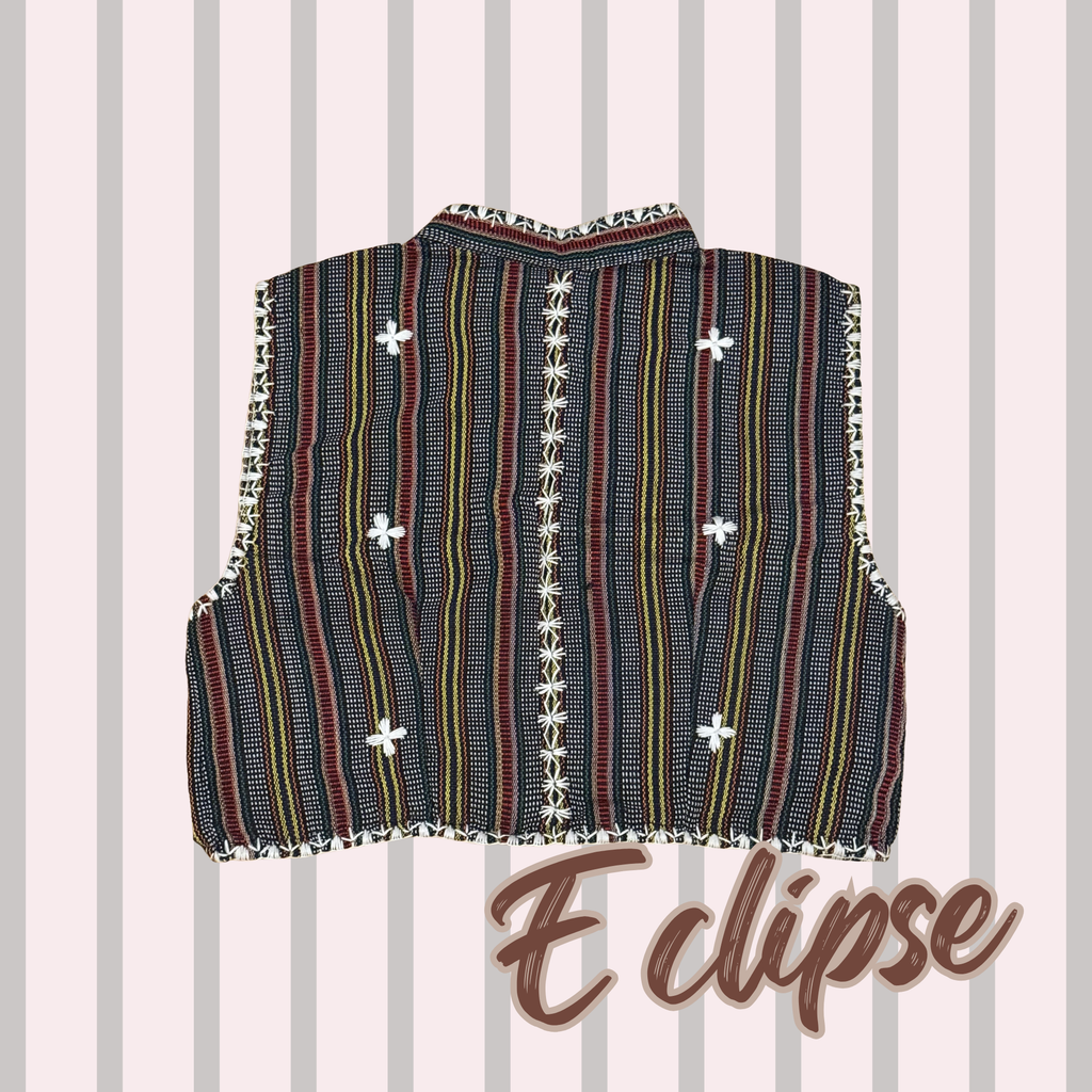 Hinabi Striped Vest - Eclipse
